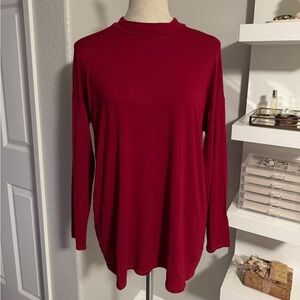 Eileen Fisher Vibrant Red Long Sleeve Top
